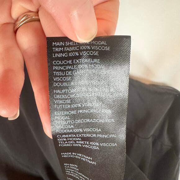 Anthropologie Mixed Up Mini Dress Cut Out Halter Black Cocktail Party Women’s 10 - Picture 11 of 11